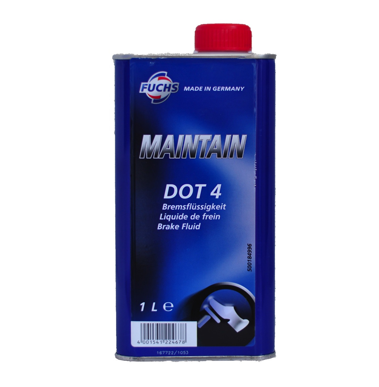 Тормозная жидкость Fuchs dot 4, Maintain, 1л